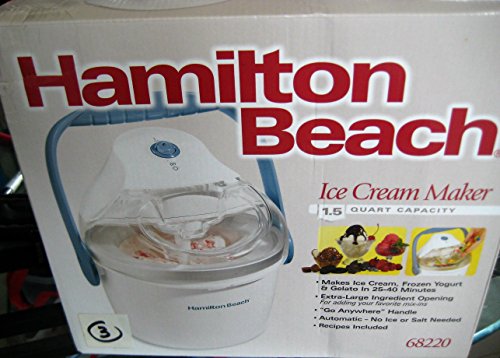 1.5-Quart Capacity Ice Cream Maker, White O6707