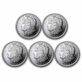 1 oz Silver Round Morgan Dollar Design Lot of 5 T58166