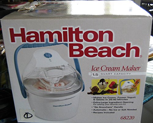 1.5-Quart Capacity Ice Cream Maker, White O6707