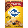 (16 pack) Adult Soft Wet Dog Food Bacon and Filet Mignon Flavor, 3.5 oz Pouch L9836
