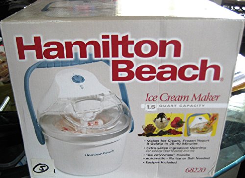 1.5-Quart Capacity Ice Cream Maker, White O6707