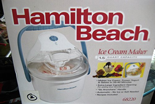 1.5-Quart Capacity Ice Cream Maker, White O6707