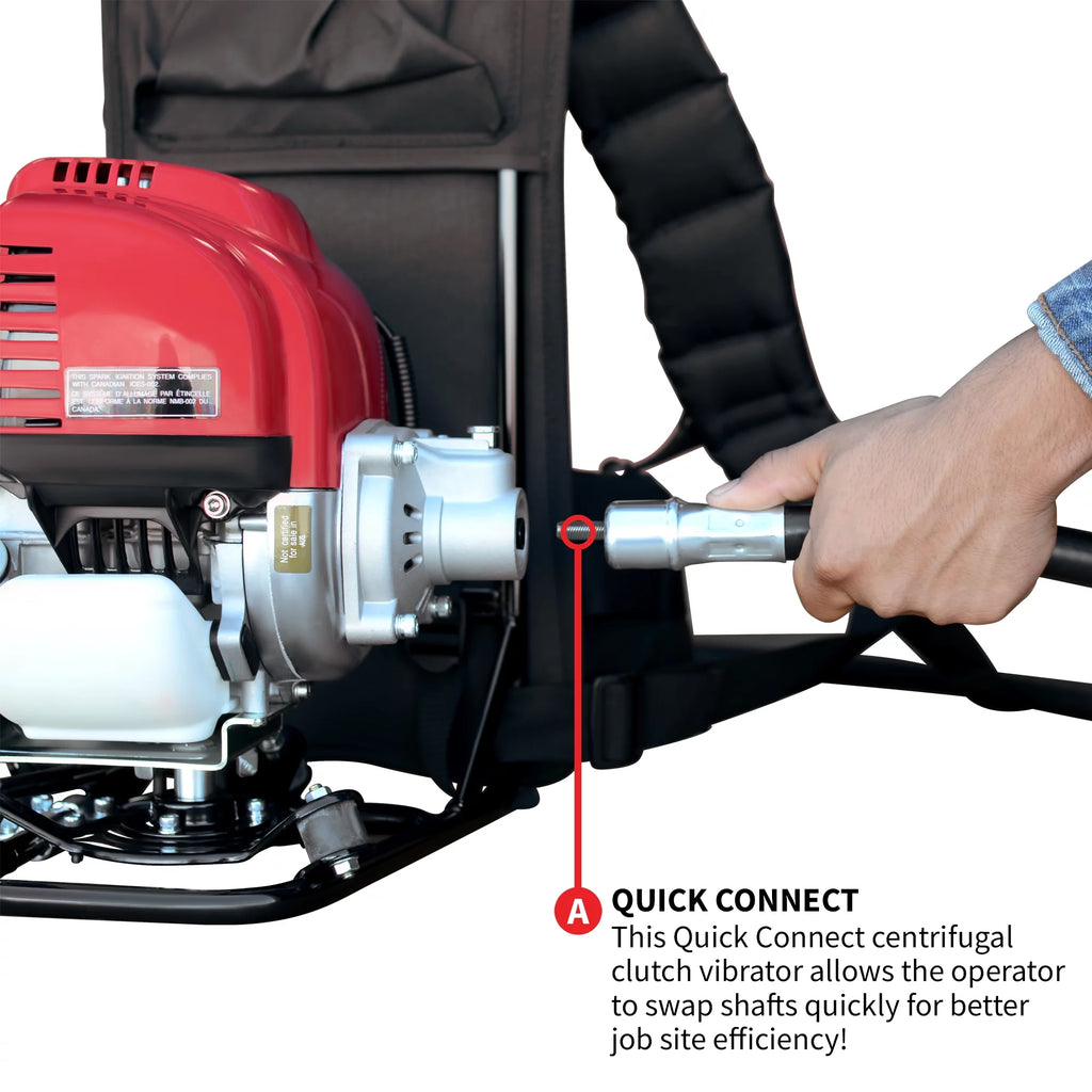 1.6 HP Concrete Vibrator with 10ft. Whip Y22661