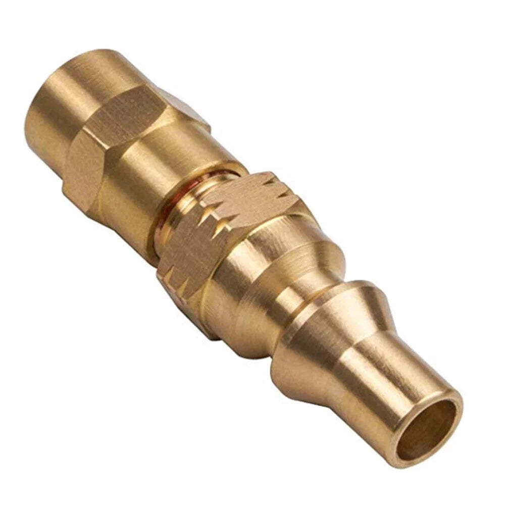 1/4" RV Propane Quick Connect Adapter Brass 5-Piece Set V2006